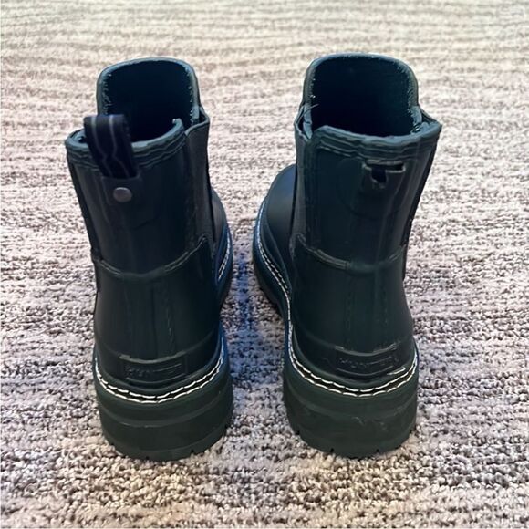 Free People x Hunter Dark Green Refined Stitch Chelsea Wellies US 6 - Picture 4 of 9